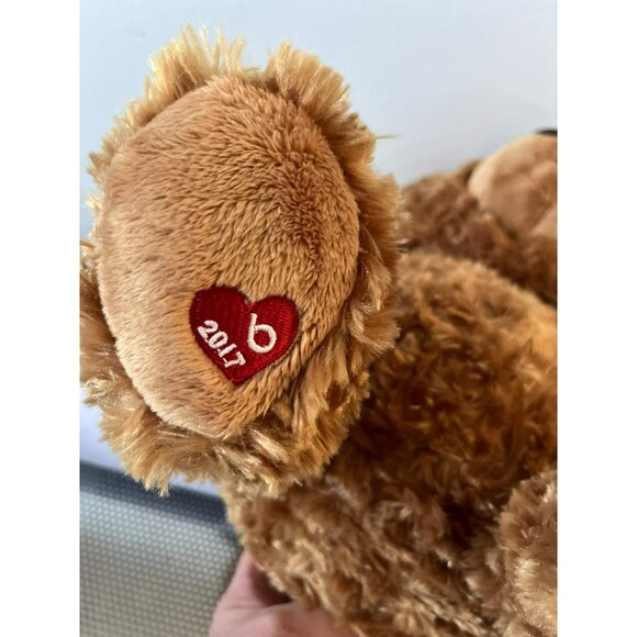 Gund Bloomingdale's Little Brown Bear Red White Varsity Jacket Plush Stuffed '17 - Picture 10 of 11